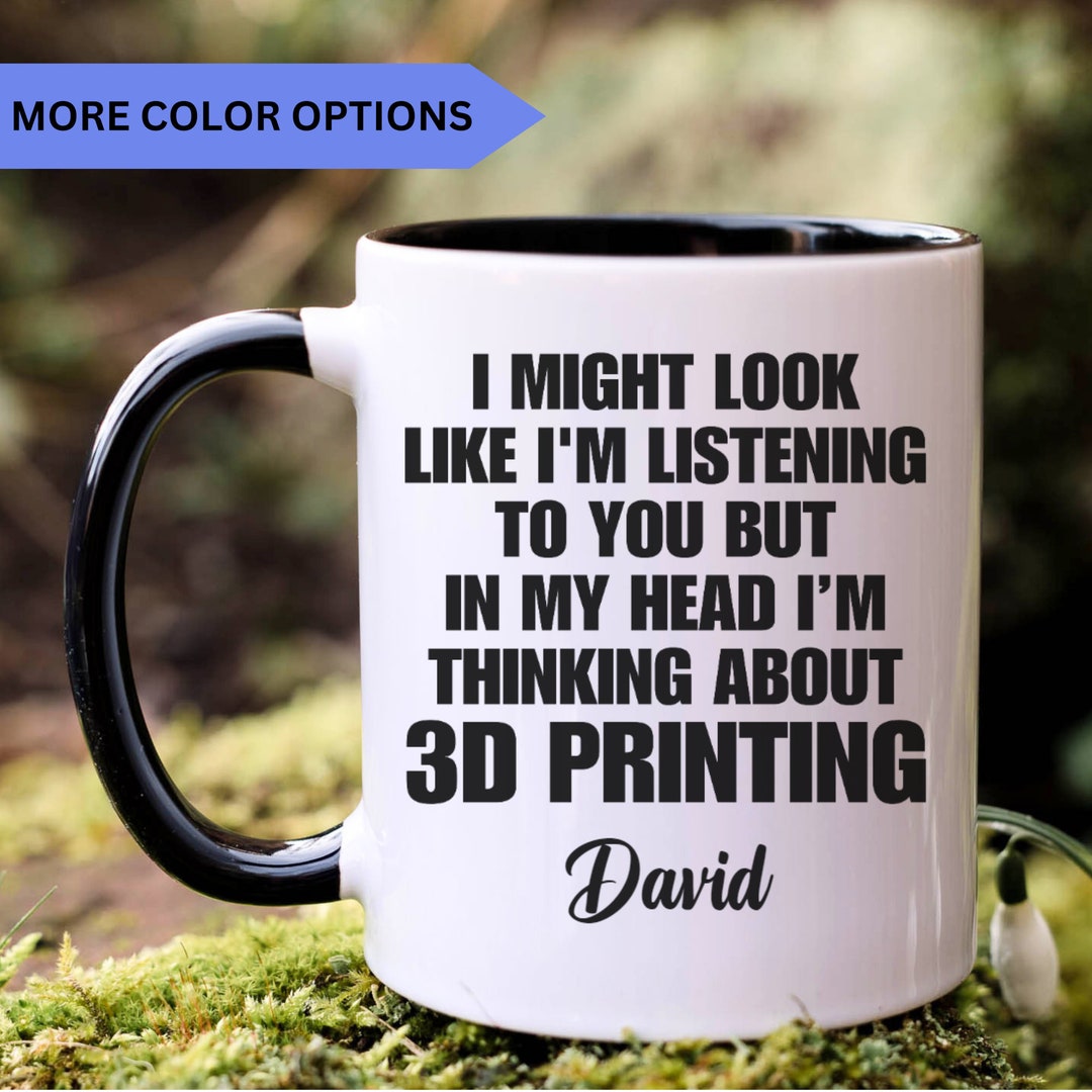 Personalized 3D Printing Mug, 3D Printing Gift for Men and Women, 3D ...