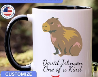 Personalized Capybara mug, custom Capybara mug, Capybara gift, Capybara gifts, APO061