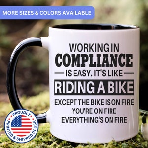 Compliance mug, compliance gifts, compliance gift idea, compliance cup, APO124