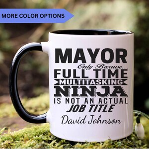 Personalized Mayor mug, Mayor gifts, gift for Mayor, Mayor coffee mug, Mayor cup, APO060