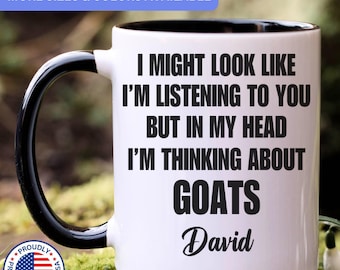 Goat mug, goat gift, goat gifts, goat coffee mug, goat cup, APO118