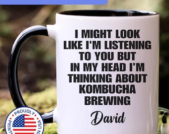 Personalized Kombucha Brewing mug, Kombucha Brewing gift for men and women, Kombucha Brewing gifts, Kombucha Brewing coffee mug, Kombucha Br