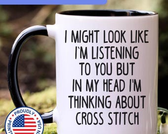 Cross Stitch mug, cross stitch gift, cross stitch gifts, cross stitch cofee mug, cross stitch cup, APO112