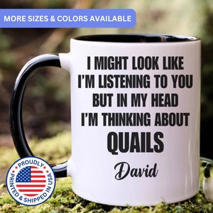 Quail mug, quail gift, quail gifts, quail coffee mug, quail cup, APO118