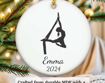 Personalized Aerial Silks ornament, Aerial Silks Christmas ornament, Aerial Silks xmas ornament, APR008