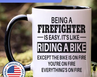 Firefighter mug, Firefighter gifts, gift for Firefighter gift idea, Firefighter coffee mug, APO015