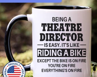 Theatre Director mug, theatre director gifts, gift for theatre director gift idea, theatre director coffee mug, APO015