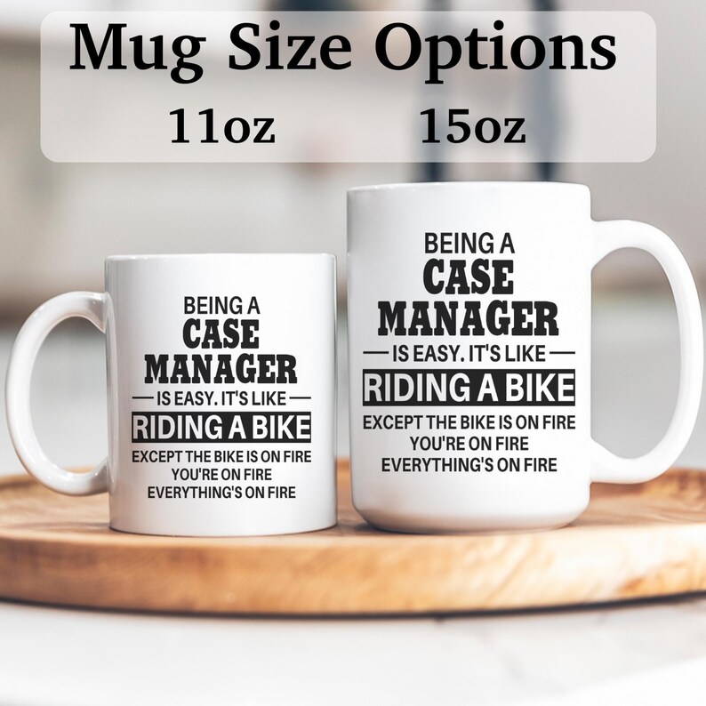Taza de gerente de casos, regalos de gerente de casos, regalo para gerente de casos, idea de regalo, taza de café de gerente de casos, APO015 imagen 2
