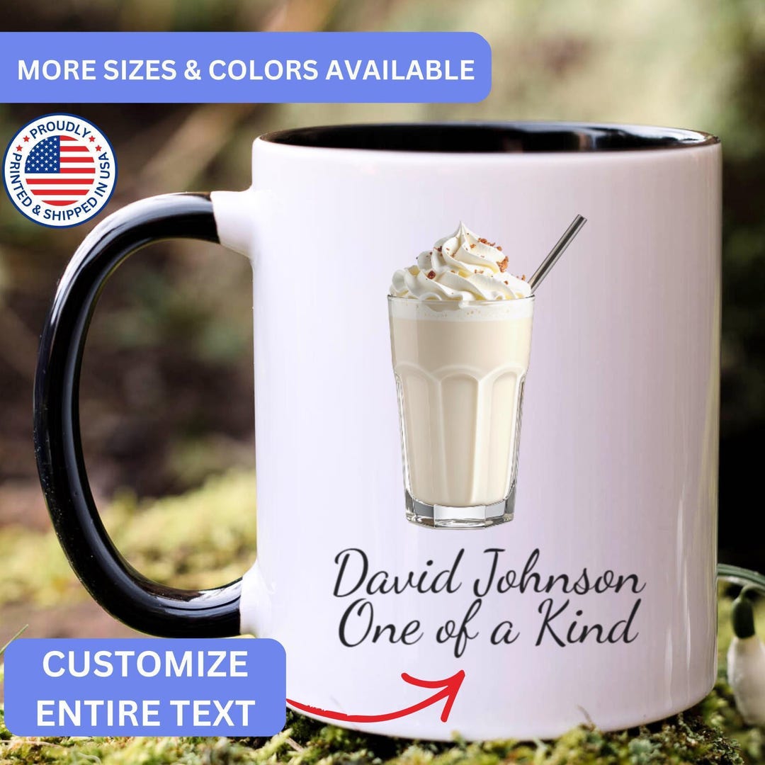 Personalized Vanilla Milkshake Mug, Custom Vanilla Milkshake Mug ...