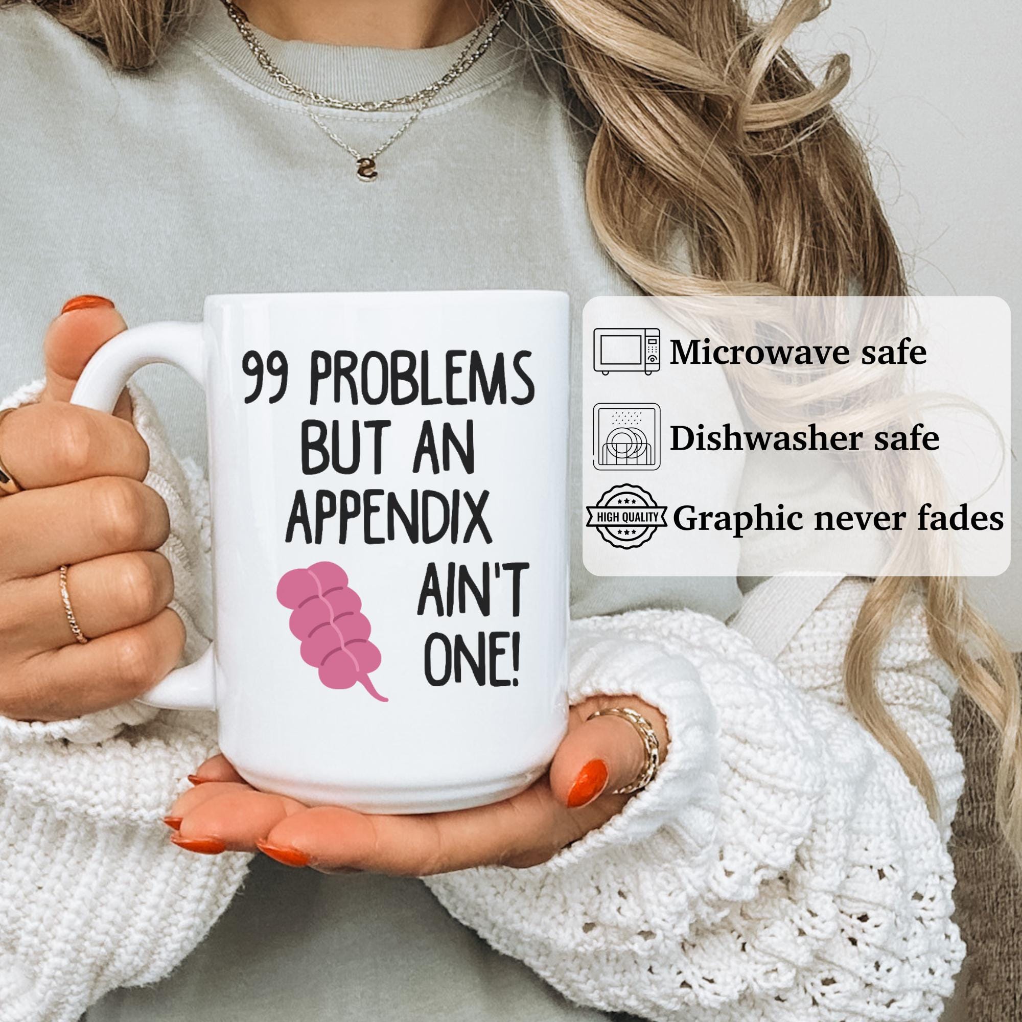 Appendix Gift, Remove Appendix, Funny Appendix Mug, Appendix Surgery ...