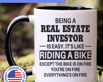 Real Estate Investor mug, real estate investor gifts, gift for real estate investor gift idea, real estate investor coffee mug, APO015
