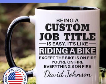 Personalized custom job title mug, coworker gift, office humor mug, office gift, professional mug, funny work mug, office mug gift