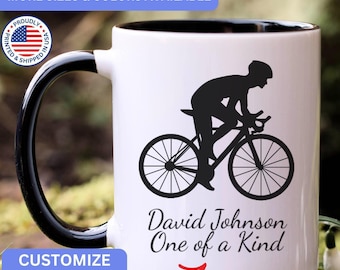 Personalized Cycling mug, custom Cycling mug, Cycling gift, Cycling gifts, APO065