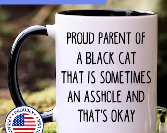 Black Cat gift, Black Cat mug, Black Cat cat, APO004