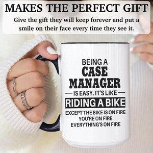 Taza de gerente de casos, regalos de gerente de casos, regalo para gerente de casos, idea de regalo, taza de café de gerente de casos, APO015 imagen 6