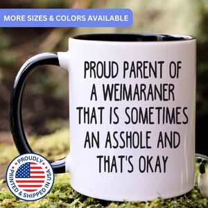 Weimaraner mug, gift for Weimaraner mom, gift for Weimaraner dad, Weimaraner gift, APO0021