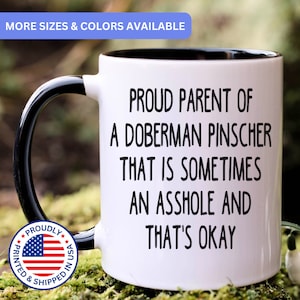 Doberman Pinscher mug, gift for Doberman Pinscher mom, gift for Doberman Pinscher dad, Doberman Pinscher gift, APO0021