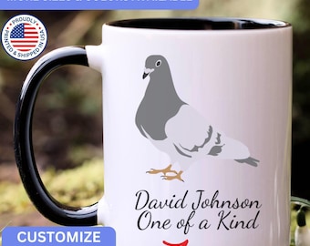 Personalized Pigeon mug, custom Pigeon mug, Pigeon gift, Pigeon gifts, APO061