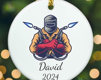Personalized Welding ornament, Welding Christmas ornament, Welding xmas ornament, APR008