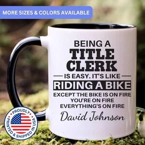 Title Clerk mug, Title Clerk gifts, gift for Title Clerk, APO045
