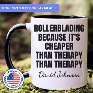 Rollerblading gift, Rollerblading mug, Rollerblading gift for men and women, APO122
