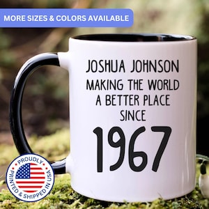 Personalized 58th birthday gift, 58th birthday mug, 58 year old birthday gifts, 1967 mug, 58th bday gifts, 58th birthday gag, APO017