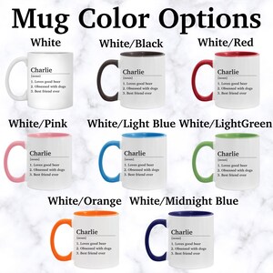 Personalized Name Definition Mug, personalized name mug, custom name coffee mug, personalized gift for her image 3