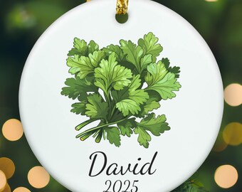 Personalized coriander ornament, coriander Christmas ornament, coriander xmas ornament, APR015