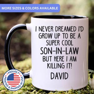 Personalized Son In Law mug, son in law gift, son in law gifts, gift for son in law, son in law coffee mug, APO048