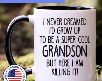 Grandson mug, grandson gift, gift for grandson, grandson coffee mug, APO047