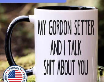 Gordon Setter mug, gift for Gordon Setter mom, gift for Gordon Setter dad, Gordon Setter gift, APO084
