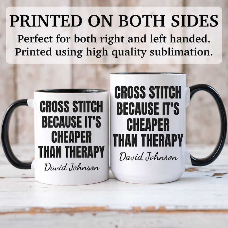 Cross Stitch gift, Cross Stitch mug, Cross Stitch gift for men and women, APO122 image 4