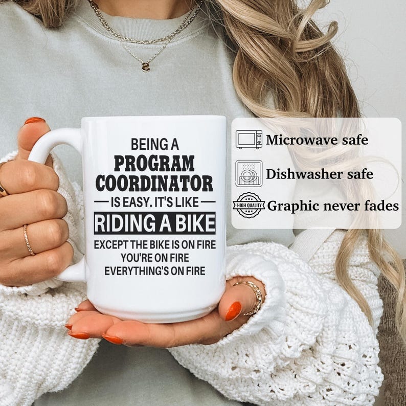 Program Coordinator mug, program coordinator gifts, gift for program coordinator gift, program coordinator APO015 image 5