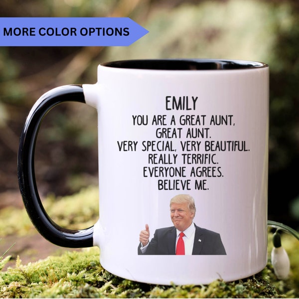 Personalized Trump Aunt mug, aunt gift, gift for aunt, aunt coffee mug, APO049