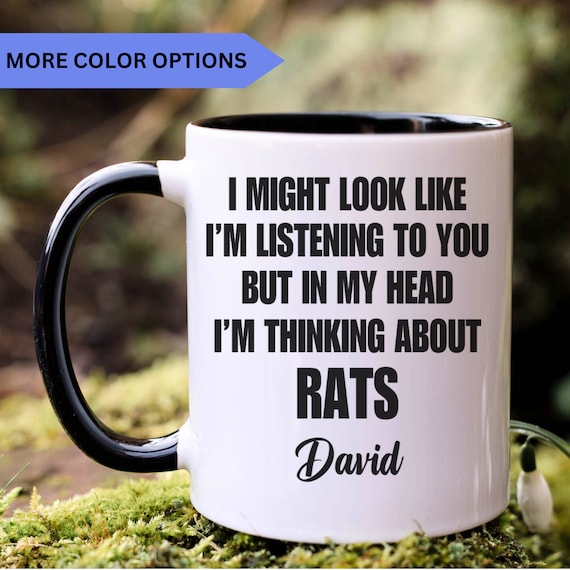 Rat Mug, Rat Gift, Rat Gifts, Rat Coffee Mug, Rat Cup, APO118