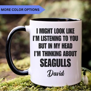 Seagull mug, seagull gift, seagull gifts, seagull coffee mug, seagull cup, APO118