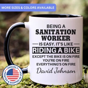 Sanitation Worker mug, Sanitation Worker gifts, gift for Sanitation Worker, APO045