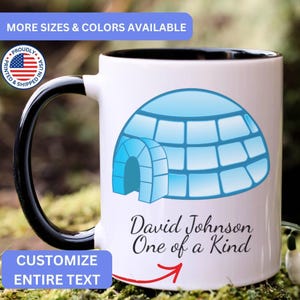 Personalized Igloo mug, custom Igloo mug, Igloo gift, Igloo gifts, APO067