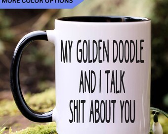 Golden Doodle mug, gift for Golden Doodle mom, gift for Golden Doodle dad, Golden Doodle gift, CWM042