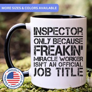 Inspector gift, inspector mug, new inspector, best inspector, funny inspector gift, inspector gift idea, inspector promotion