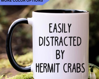 Hermit Crab Mug, Hermit Crab Gifts, Personalized Hermit Crab Coffee Mug, Hermit Crab Cup, Cute Hermit Crab Mom, APO030