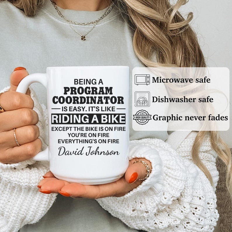 Program coordinator gift, program coordinator mug, new program coordinator, best program coordinator, funny program coordinator gift, APO045 image 5