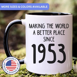 71st birthday gift, 71st birthday mug, 71 year old birthday gifts, 1953 mug, 71st bday gifts,71st birthday gag, APO071