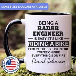 Radar engineer gift, radar engineer mug, new radar engineer, best radar engineer, funny radar engineer gift, radar engineer gift, APO045