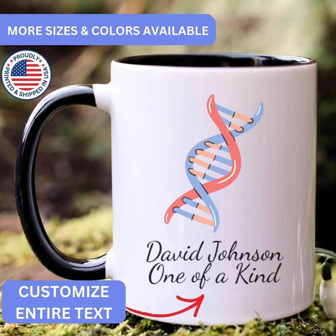 Personalized Dna Mug, Custom Dna Mug, Dna Gift, Dna Gifts, APO065 - Etsy