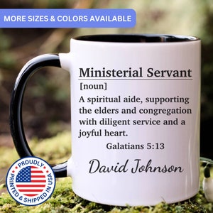 Ministerial servant gift, jw ministerial servant mug, jw gift for ministerial servant, APO11909