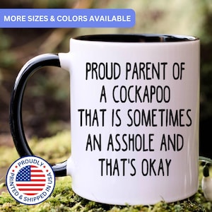 Cockapoo mug, gift for Cockapoo mom, gift for Cockapoo dad, Cockapoo gift, APO0021