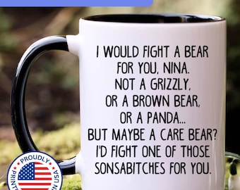 Nina gift, nina mug, nina coffee mug, nina gift idea, funny nina gift, gift for nina, nina cup, APO130