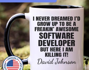 Personalized Software Developer, gift for Software Developer, Software Developer gifts, APO058