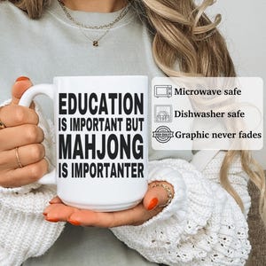 Regalo de mahjong, taza de mahjong, regalo de mahjong para hombres y mujeres, APO025 imagen 6